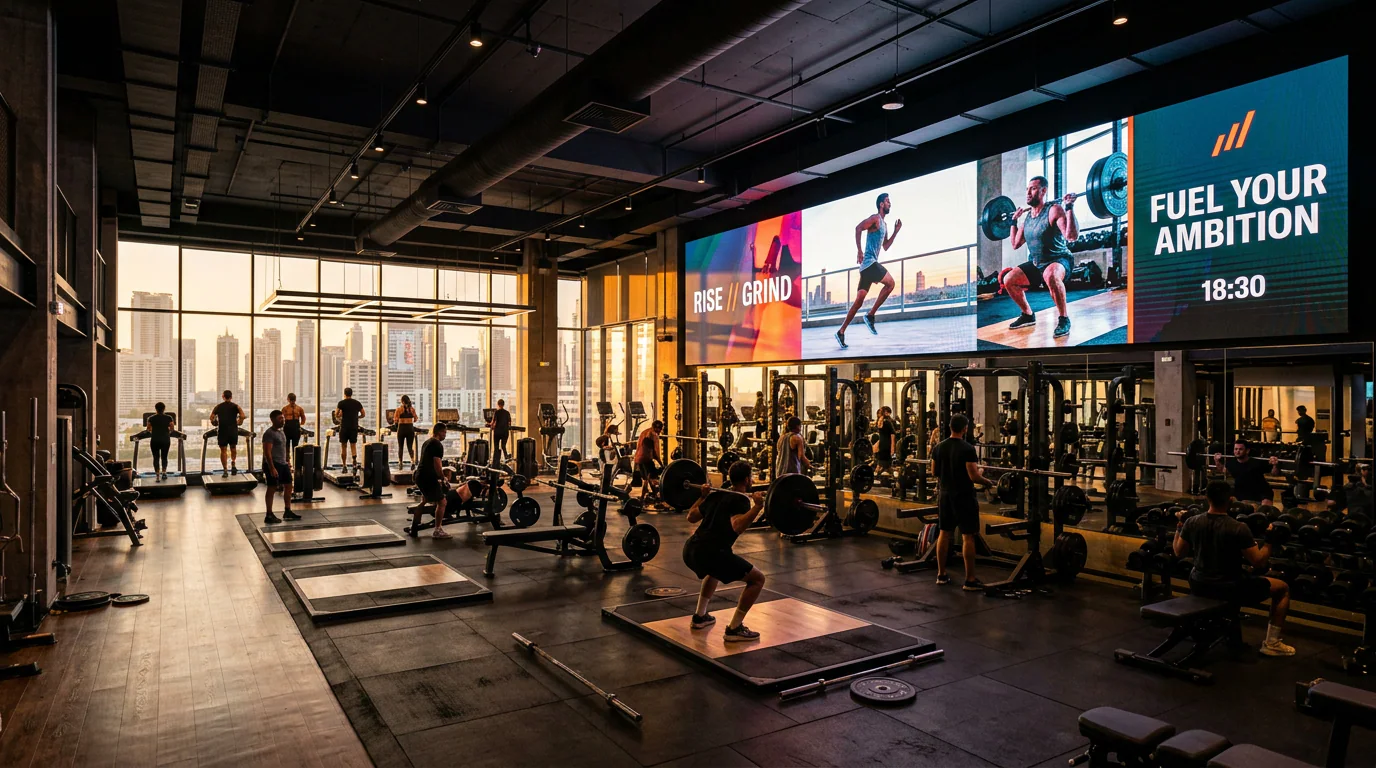 Ledwall Omegaled per il settore Fitness e Palestre
