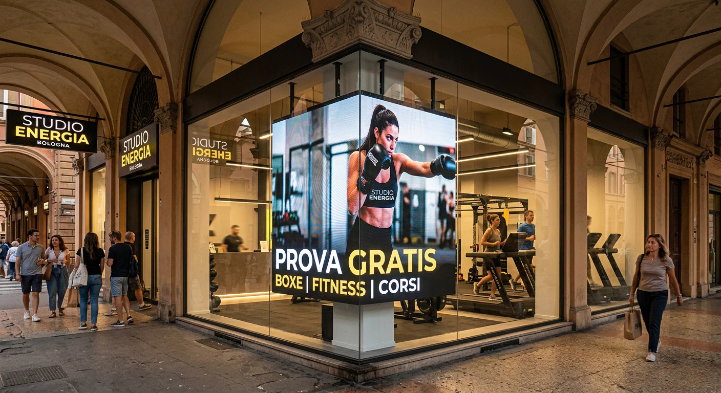 Ledwall Vetrina Bifacciale — Vetrine – Omegaled