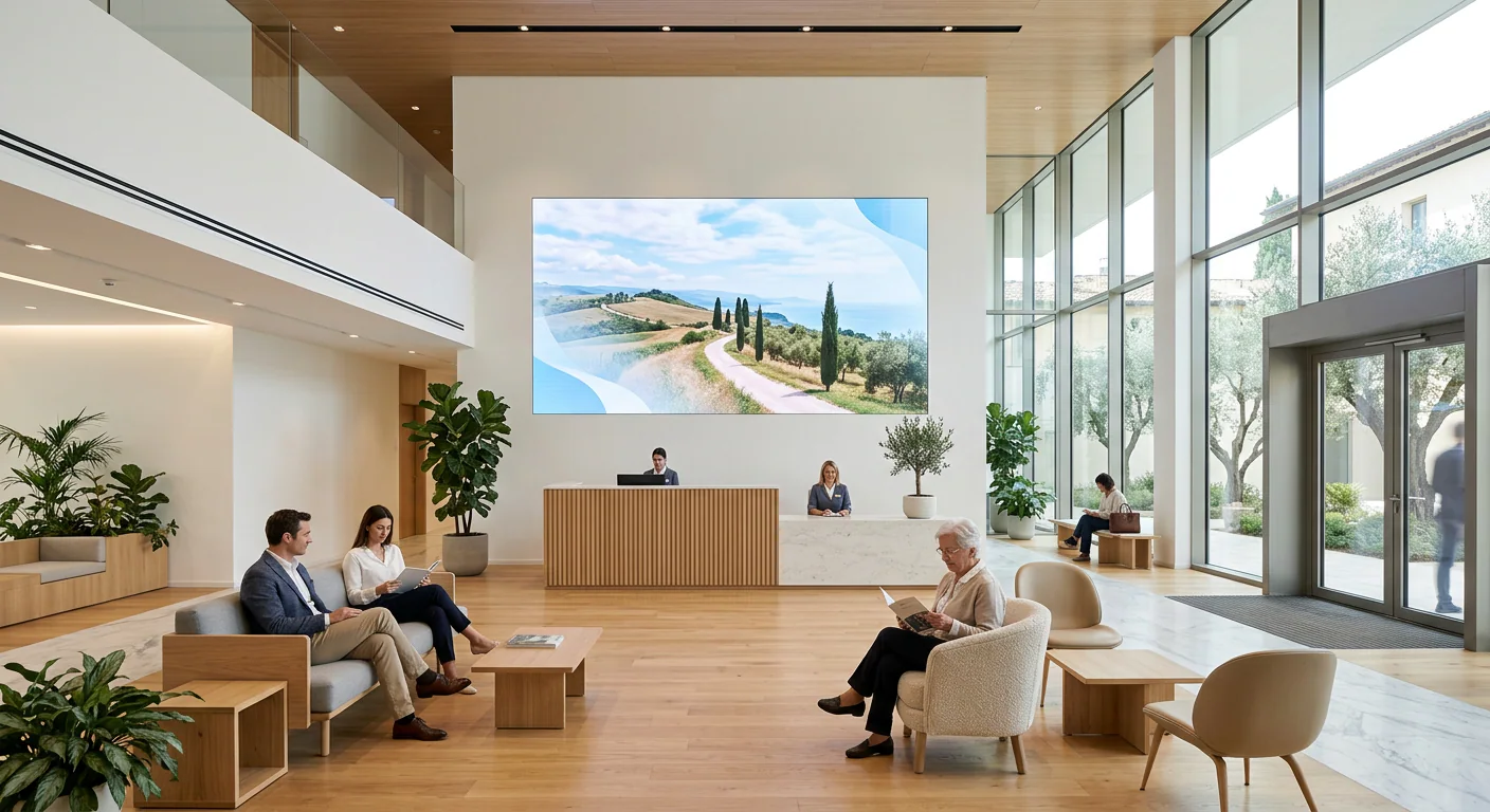 Ledwall Omegaled per il settore Farmacie e Cliniche
