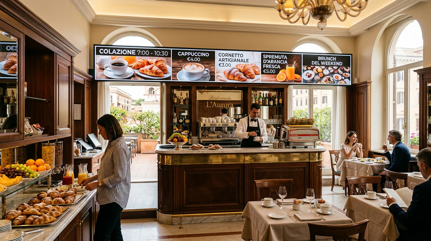 Ledwall Menu Digitale — Indoor – Omegaled