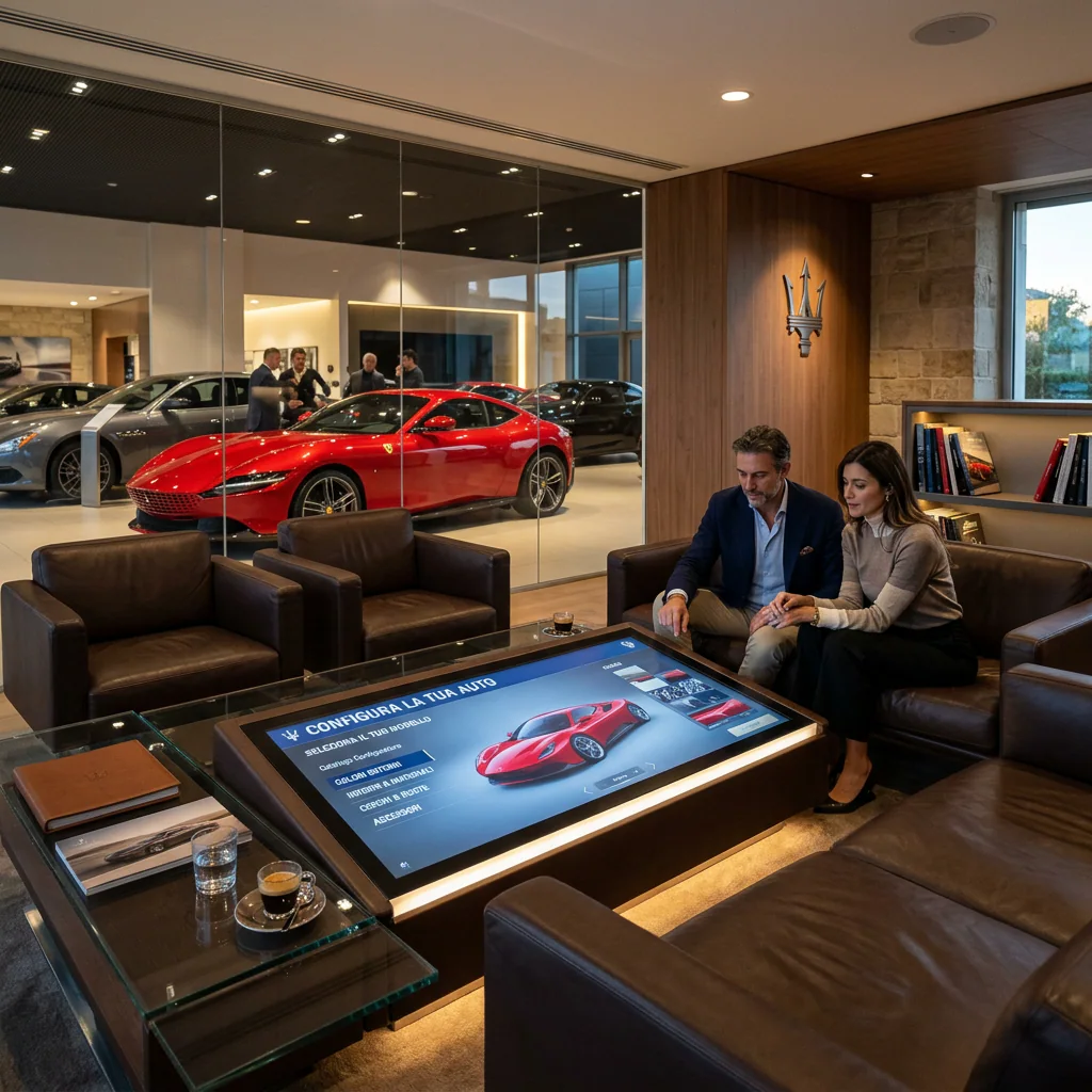 Tavolino Basso Lounge Interattivo — Custom – Omegaled