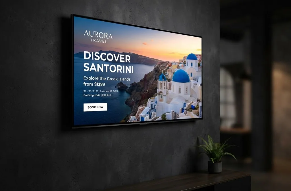 Monitor Signage da Parete — Indoor – Omegaled