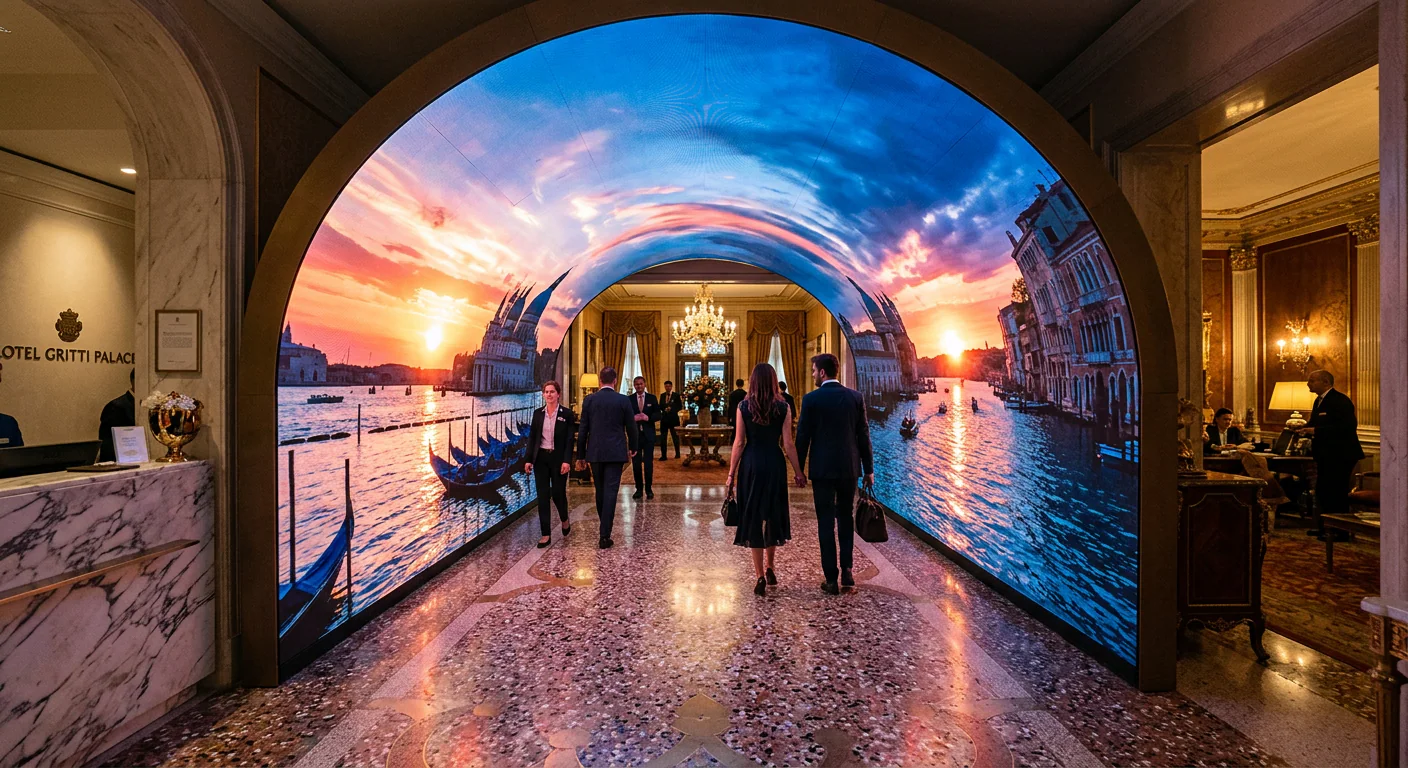 Tunnel Ledwall Immersivo — Indoor – Omegaled
