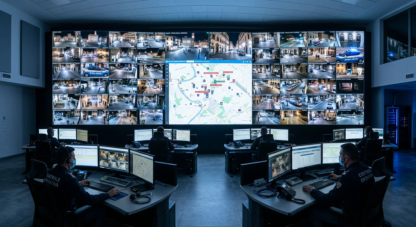 Ledwall Omegaled per il settore Sicurezza Privata/Pubblica